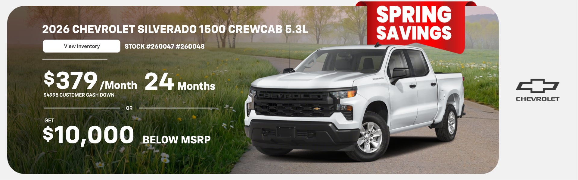 2026 SILVERADO 1500 CREWCAB 5.3L