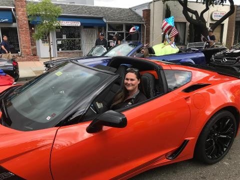 Vacaville Fiesta Days Parade member in vehicle